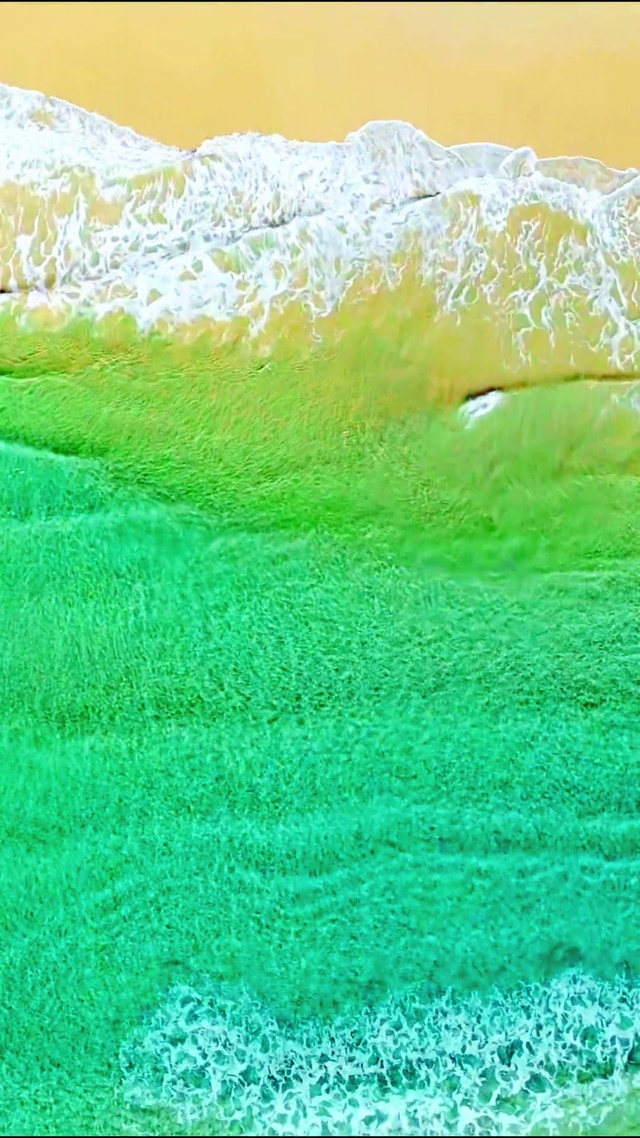 治愈清新护眼海浪 4K