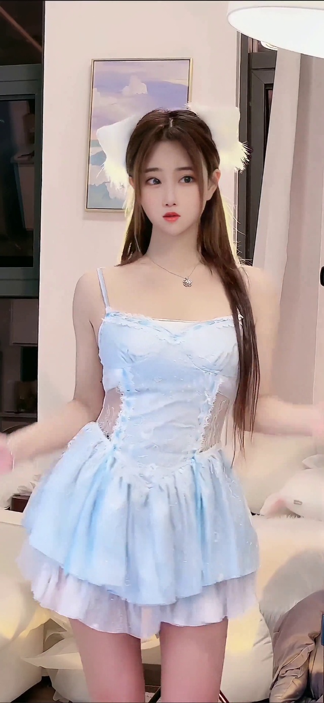 性感美女七夕手指舞蹈可爱美少女