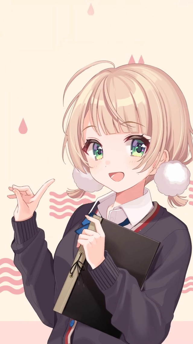 唯美少女插画可爱萌妹子