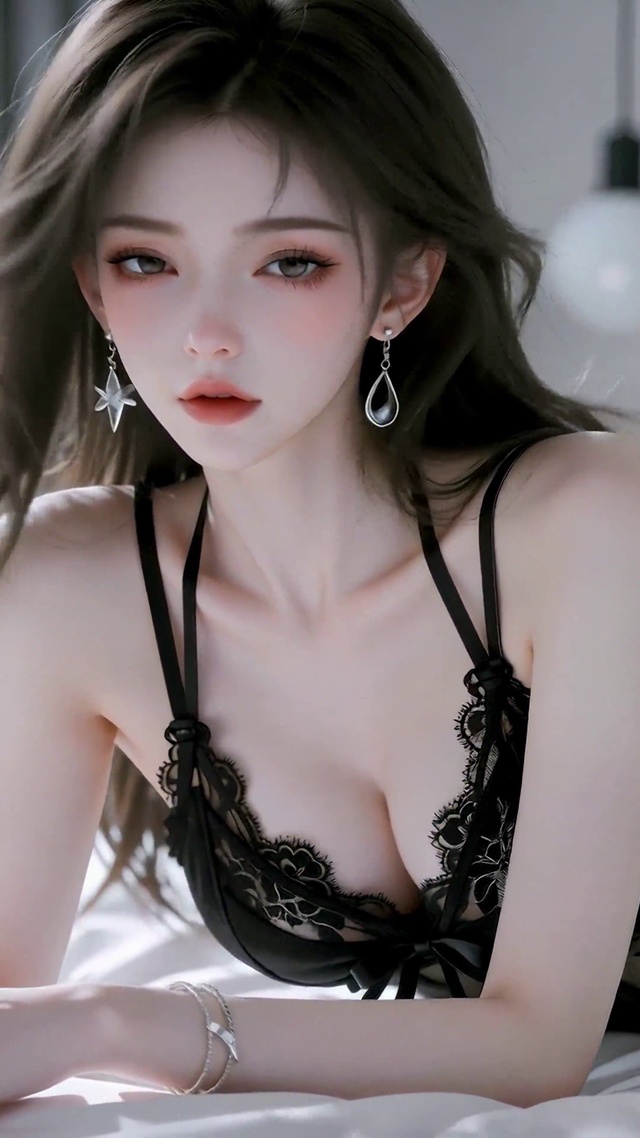 蕾丝睡衣长腿美女