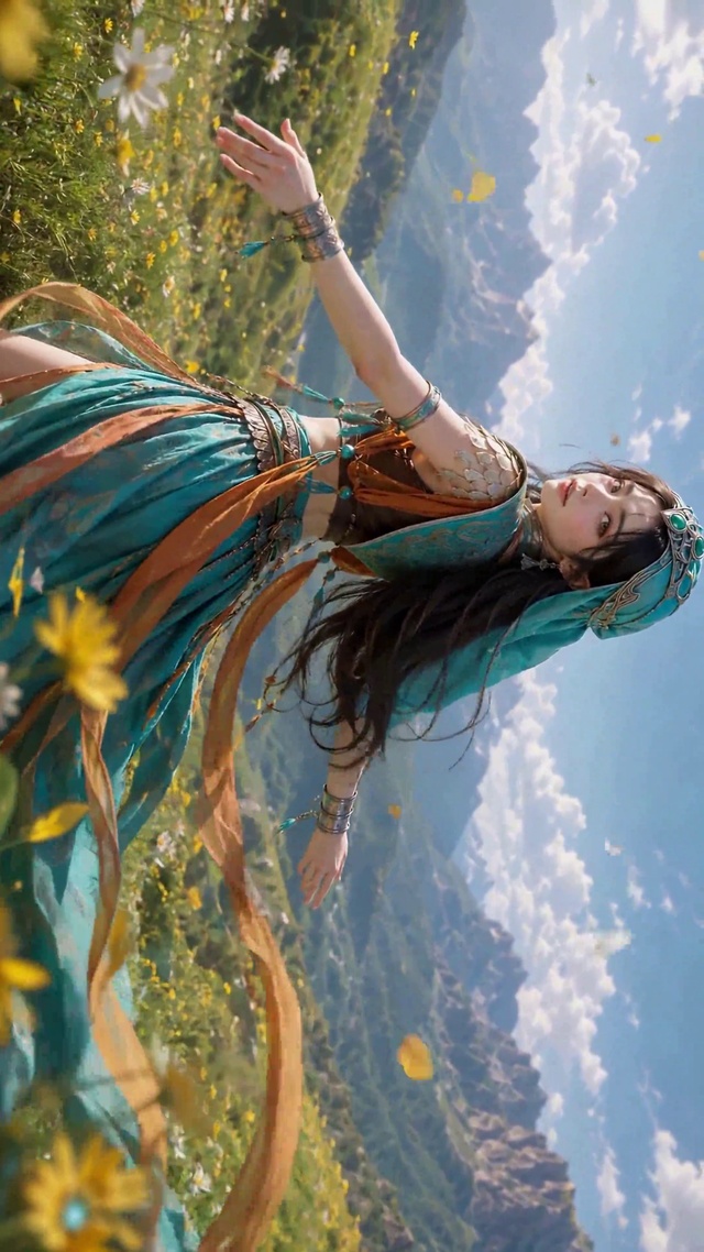 山间花海异域女神