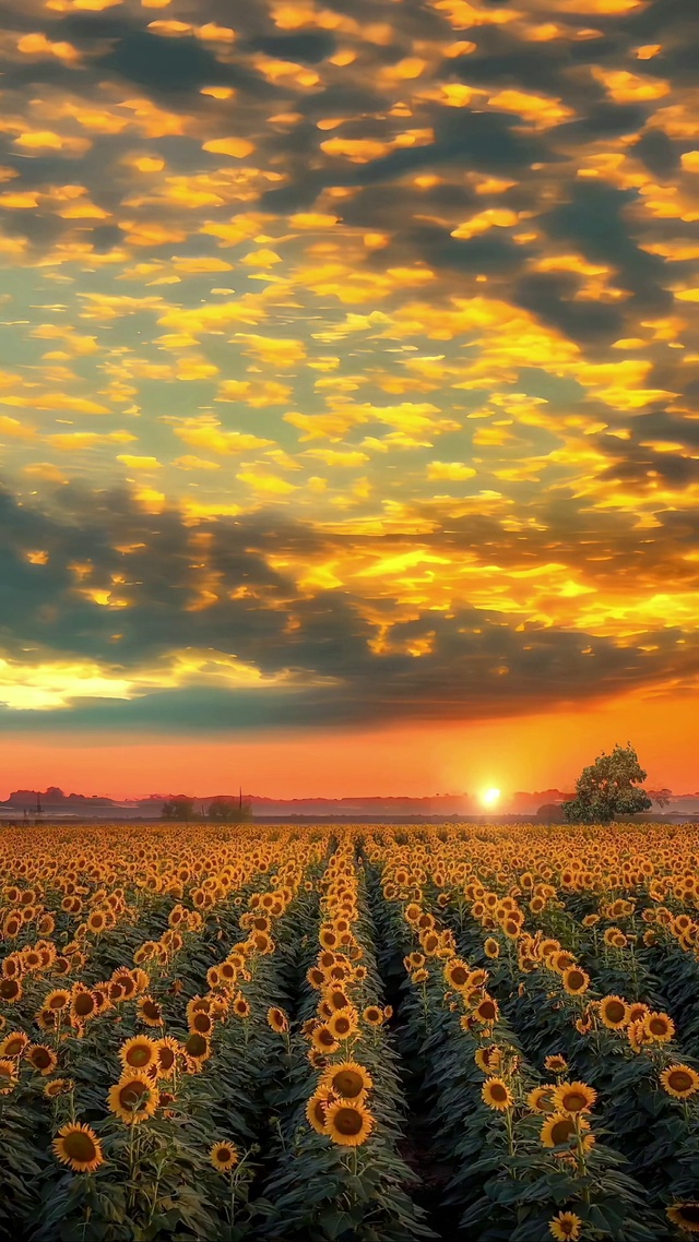 唯美向日葵花海
