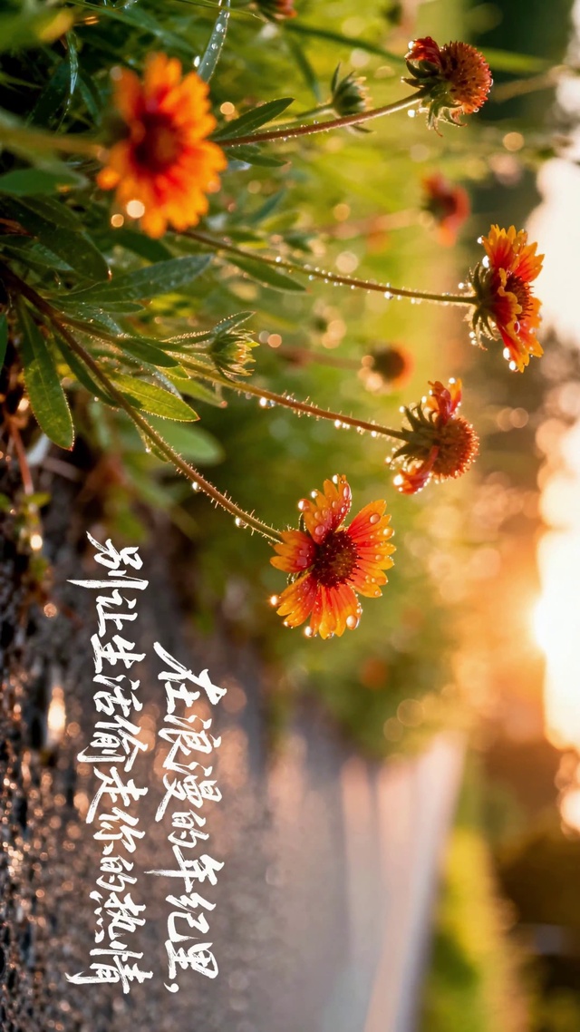晨露野花 励志治愈风景