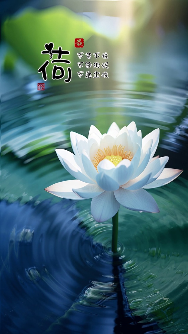 涟漪荷花