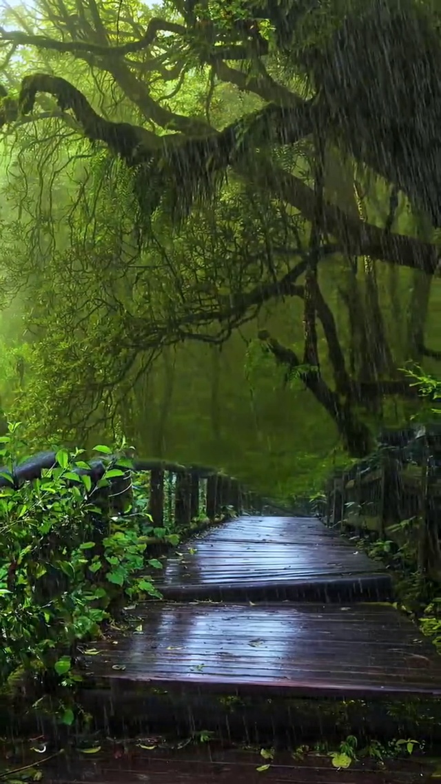 喜欢泥土的清香，喜欢雨滴落在物体上的声音，喜欢湿漉漉的空气和阴沉沉的天