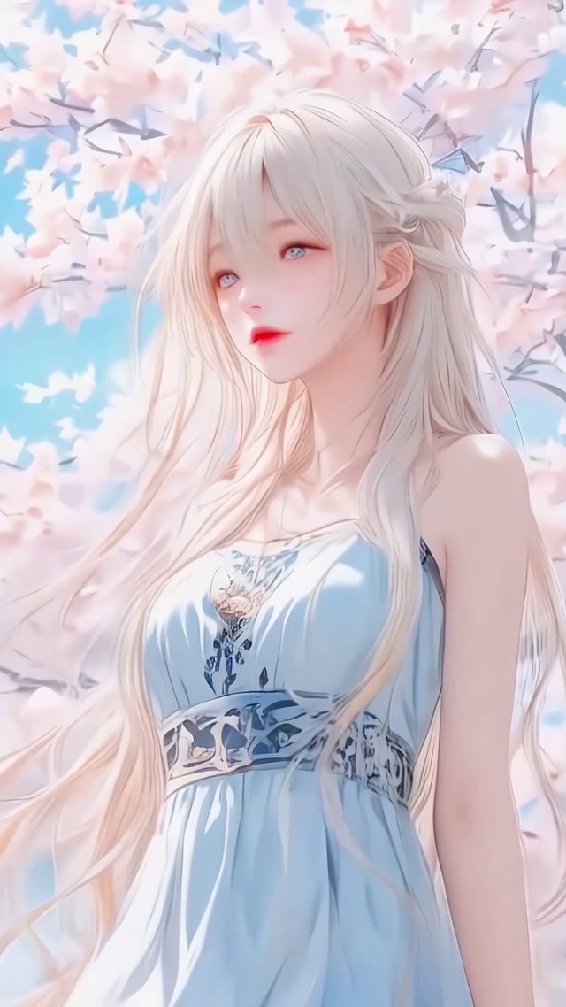 唯美治愈清纯气质樱花美少女