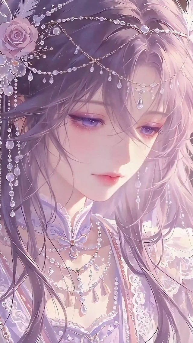 唯美粉系动漫少女