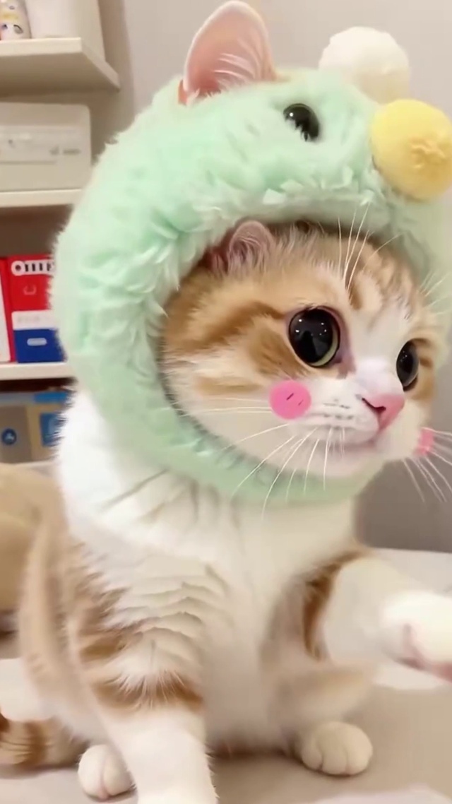 机灵可爱猫咪
