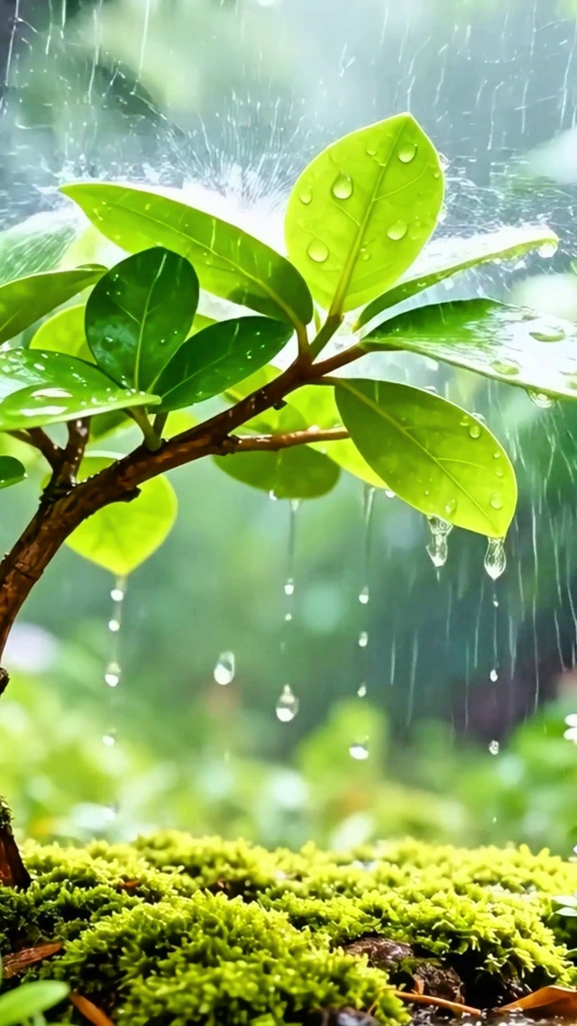 护眼治愈小雨4K
