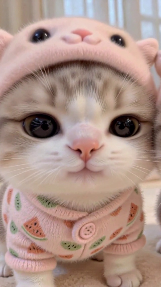 呆萌可爱双胞胎小奶猫