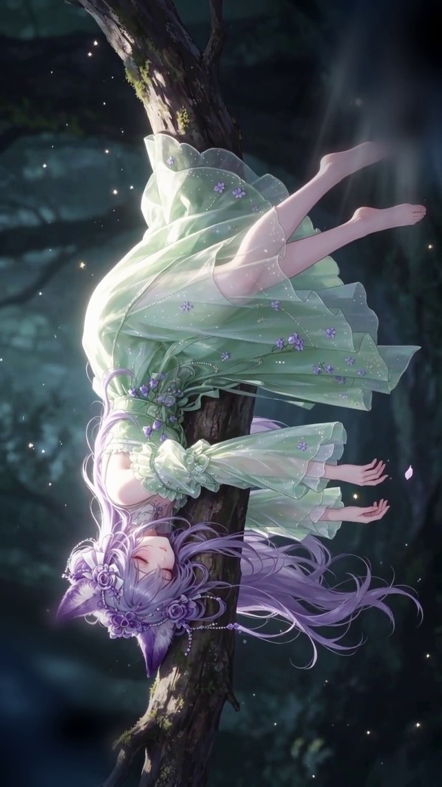 熟睡的森系狐耳少女