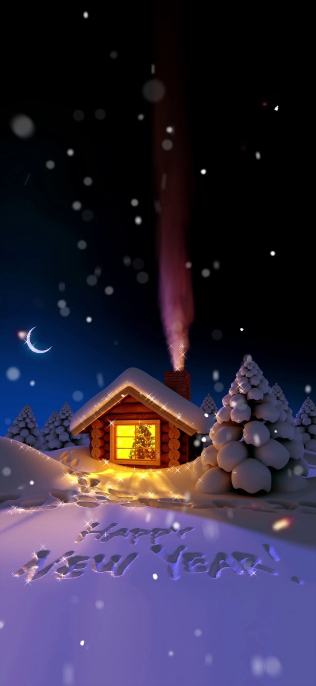 冬日雪夜