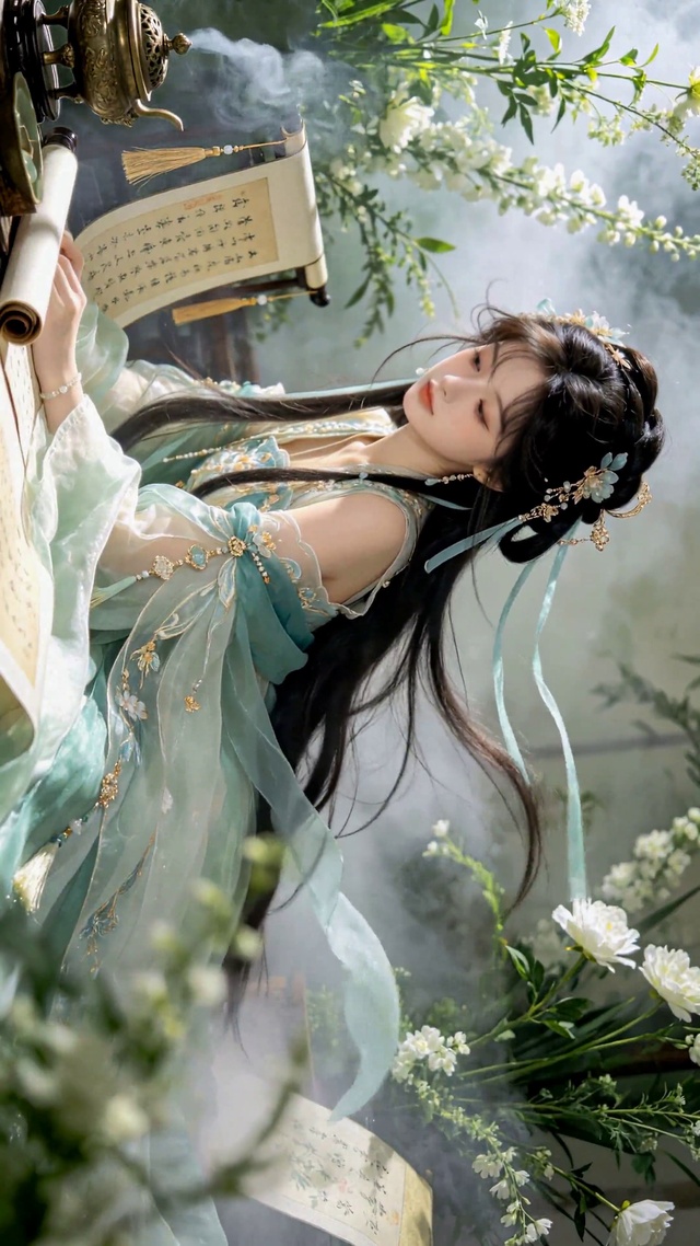 古风清雅汉服美人