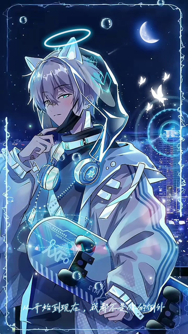 炫酷朋克滑板少年