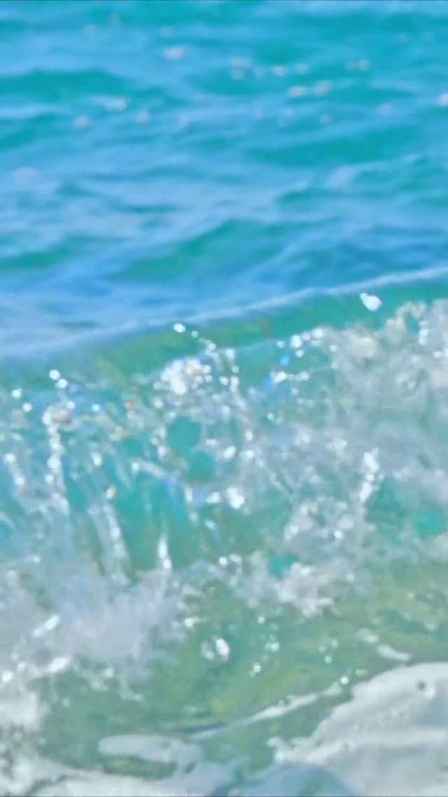 清澈治愈浪花4K