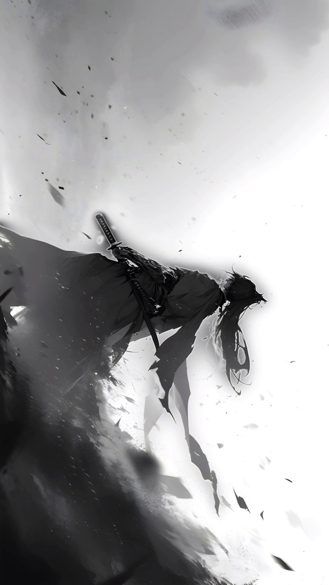 水墨武士