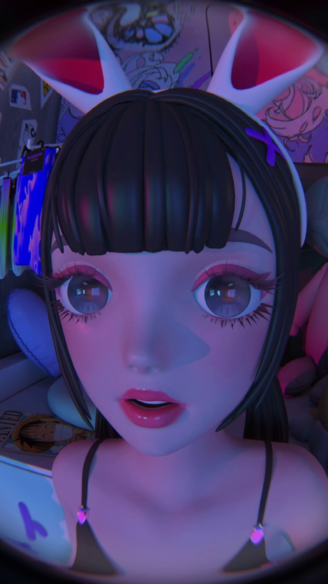 大眼萌妹