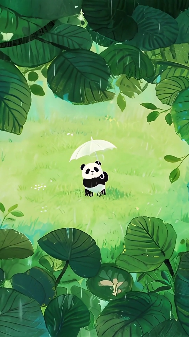 雨天熊猫