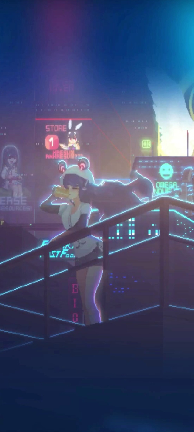 像素科幻女