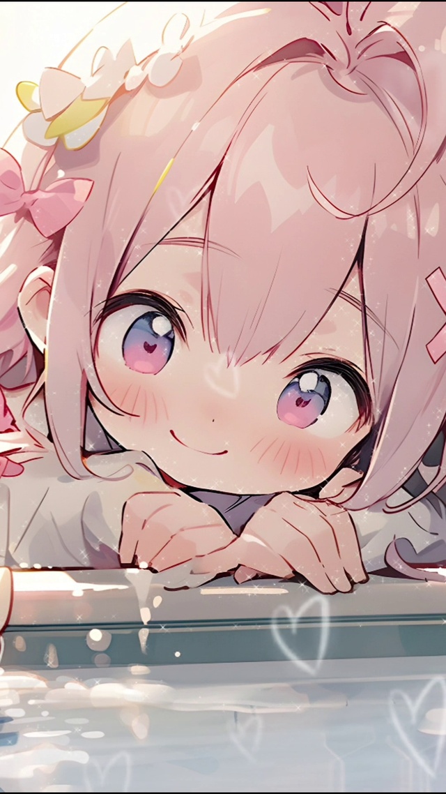 可爱鸭鸭小女孩