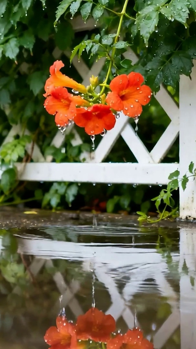 雨天花草