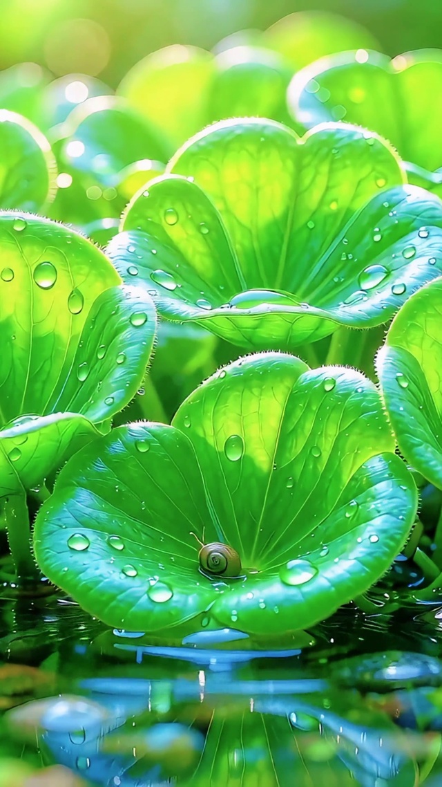 清新可爱水草
