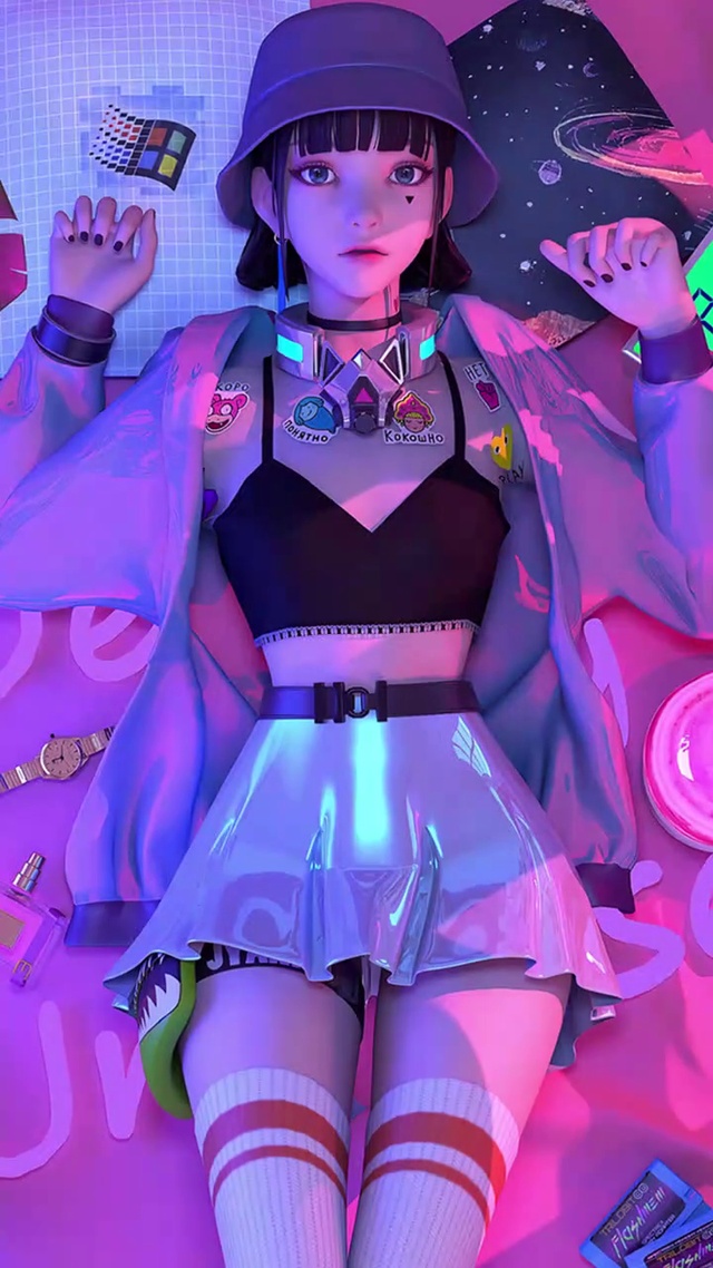 超清4K少女壁纸自由区域划分