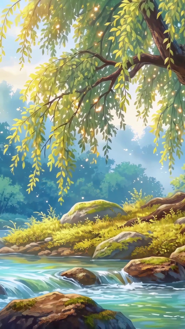 溪边柳