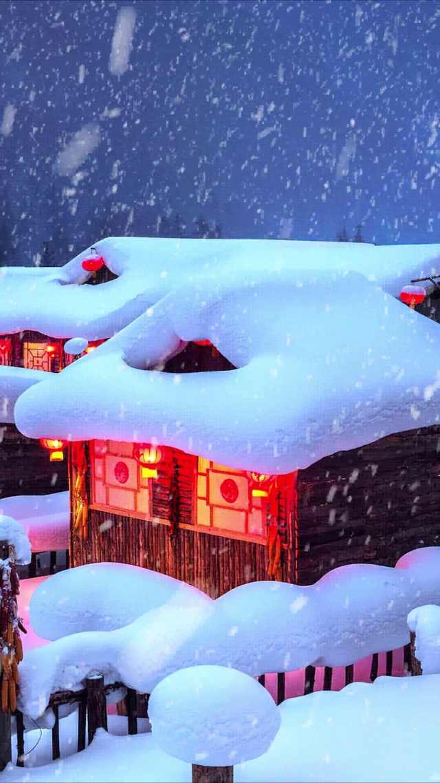 雪中小屋
