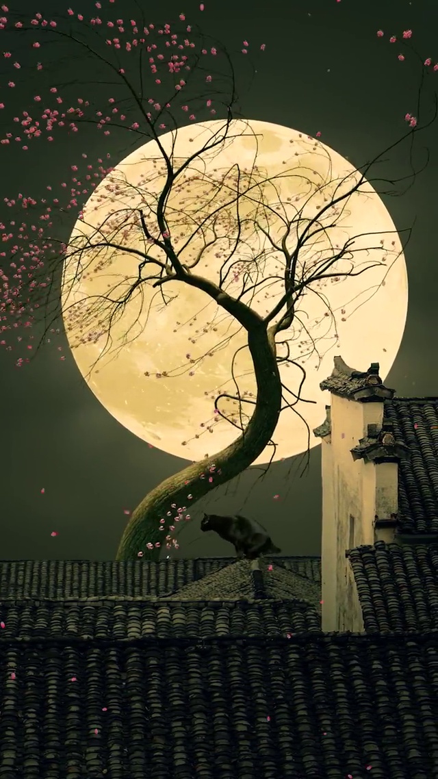 人间月，晚间风。