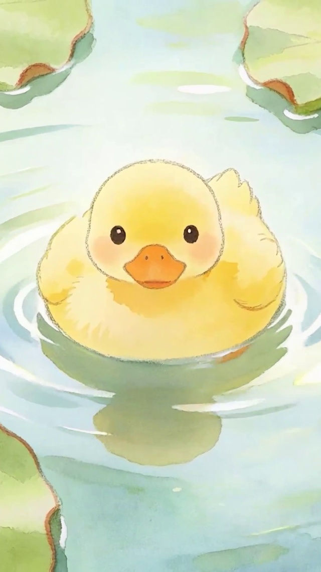 鸭子游水