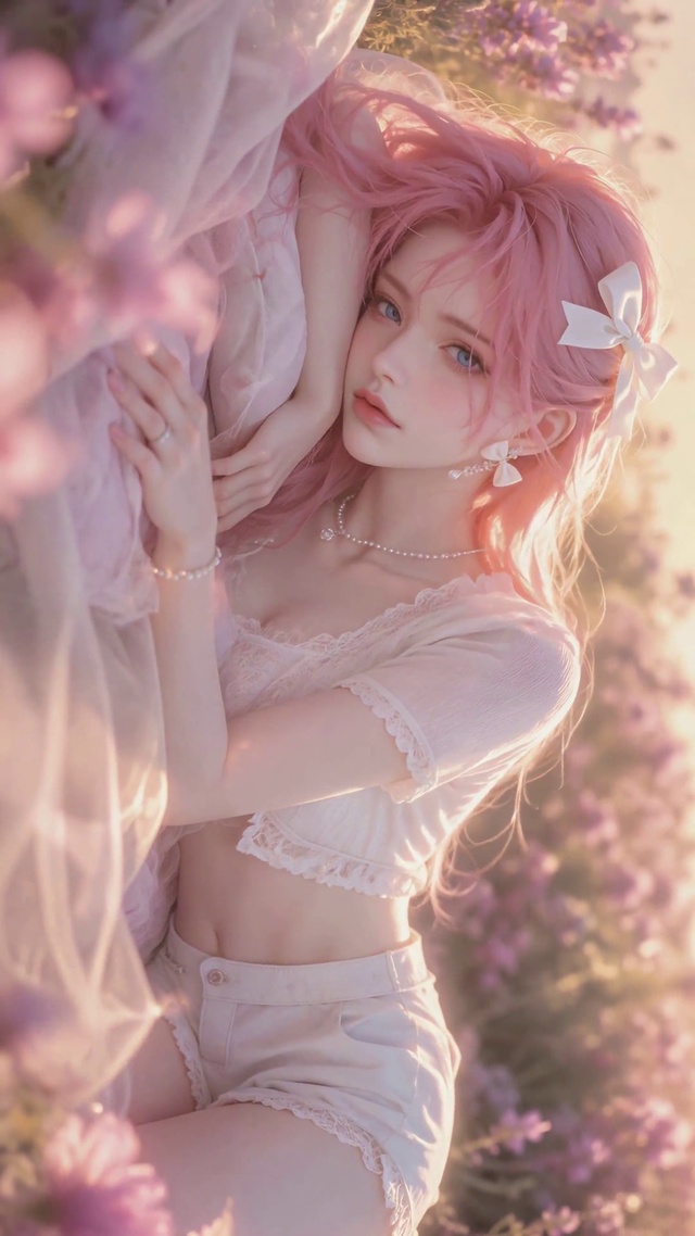 花田粉发清纯美少女