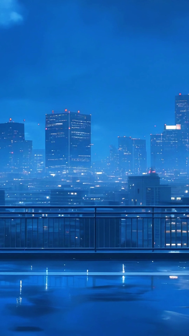 雨夜天台