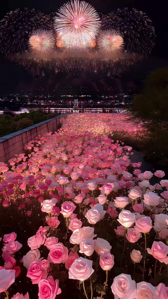 阳台烟花