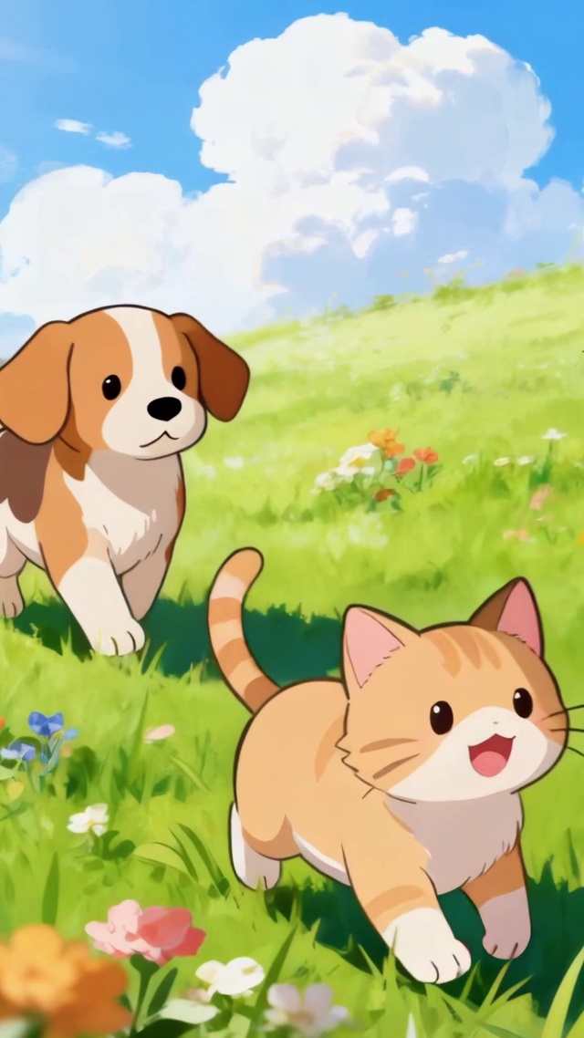 草坪上的小动物