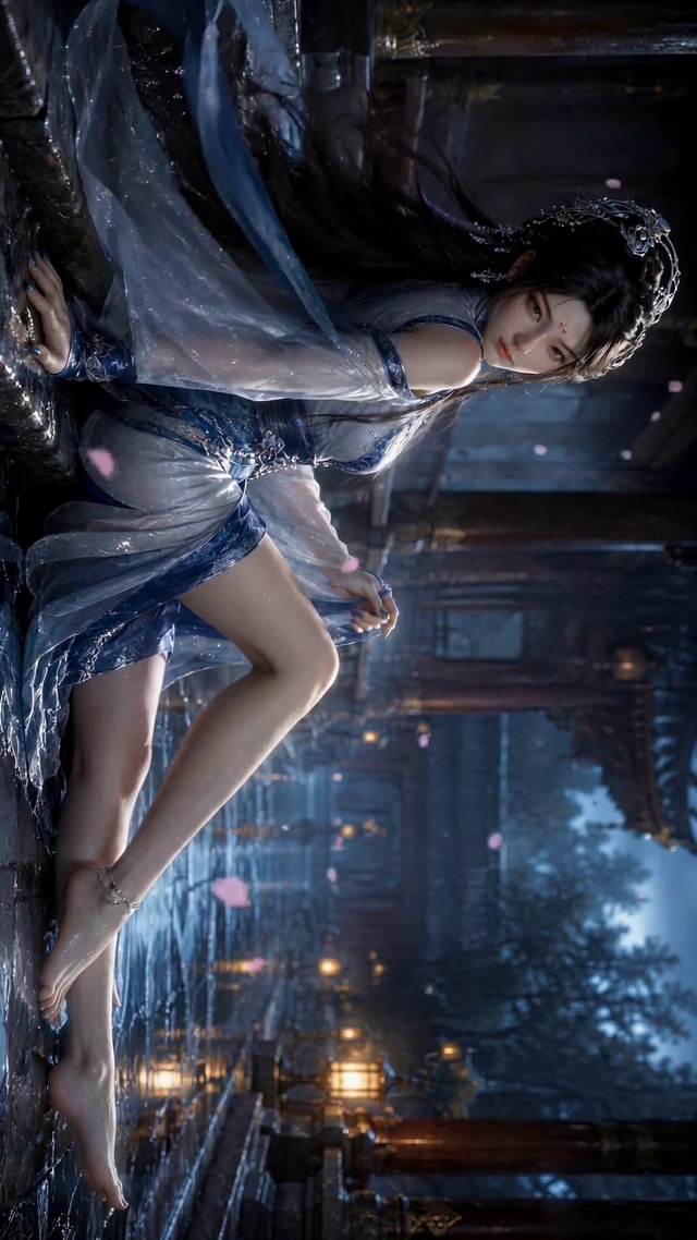 雨夜古风美人