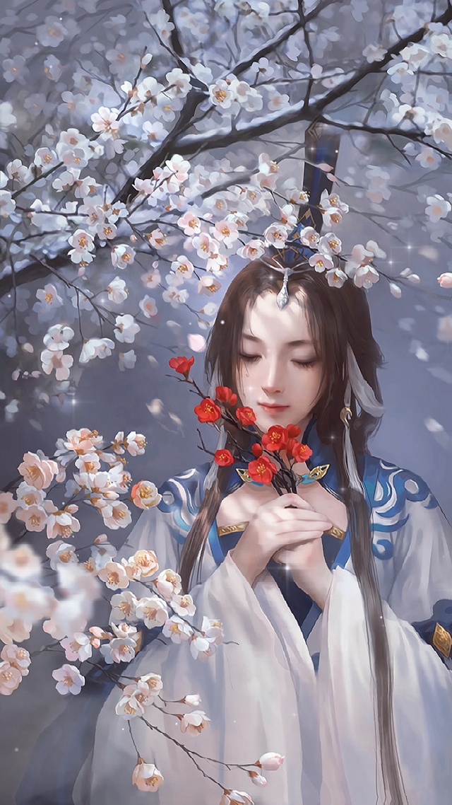 古风插画美女