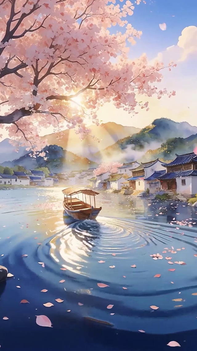  樱舟渡春