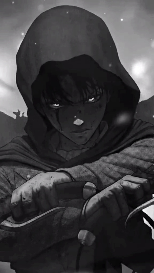 进击的巨人利威尔黑化冷酷帅哥