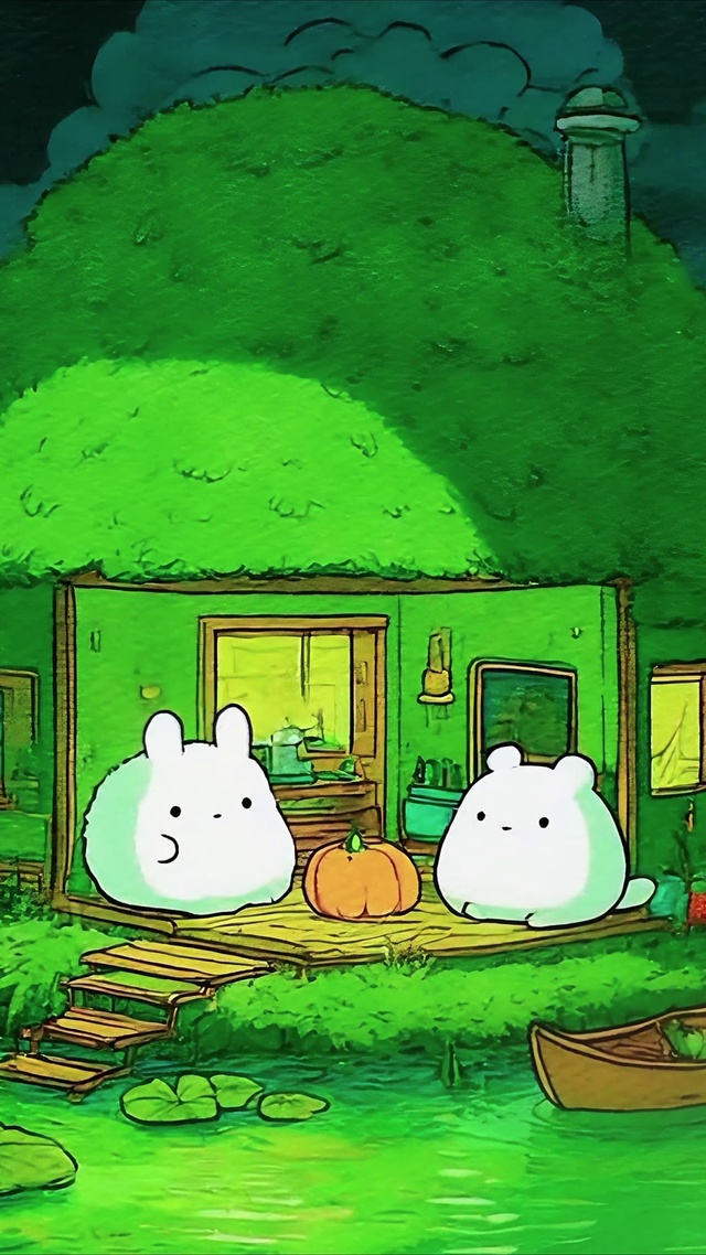 荷塘边的萌兔森屋