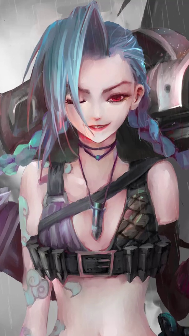 雨中酷炫金克丝