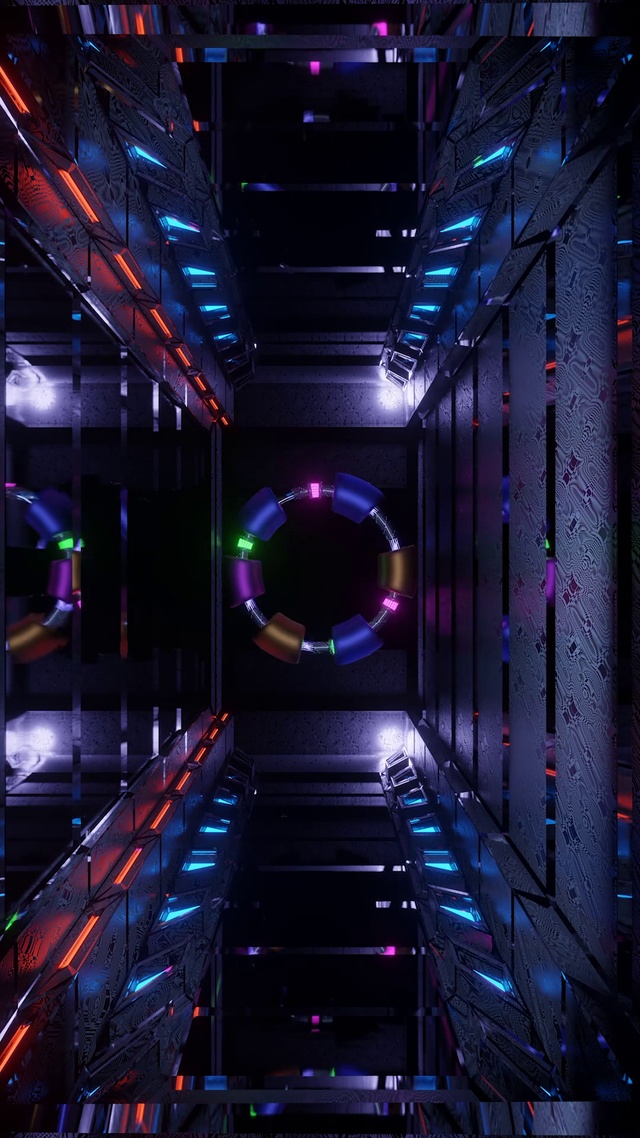 3D科技机械房间