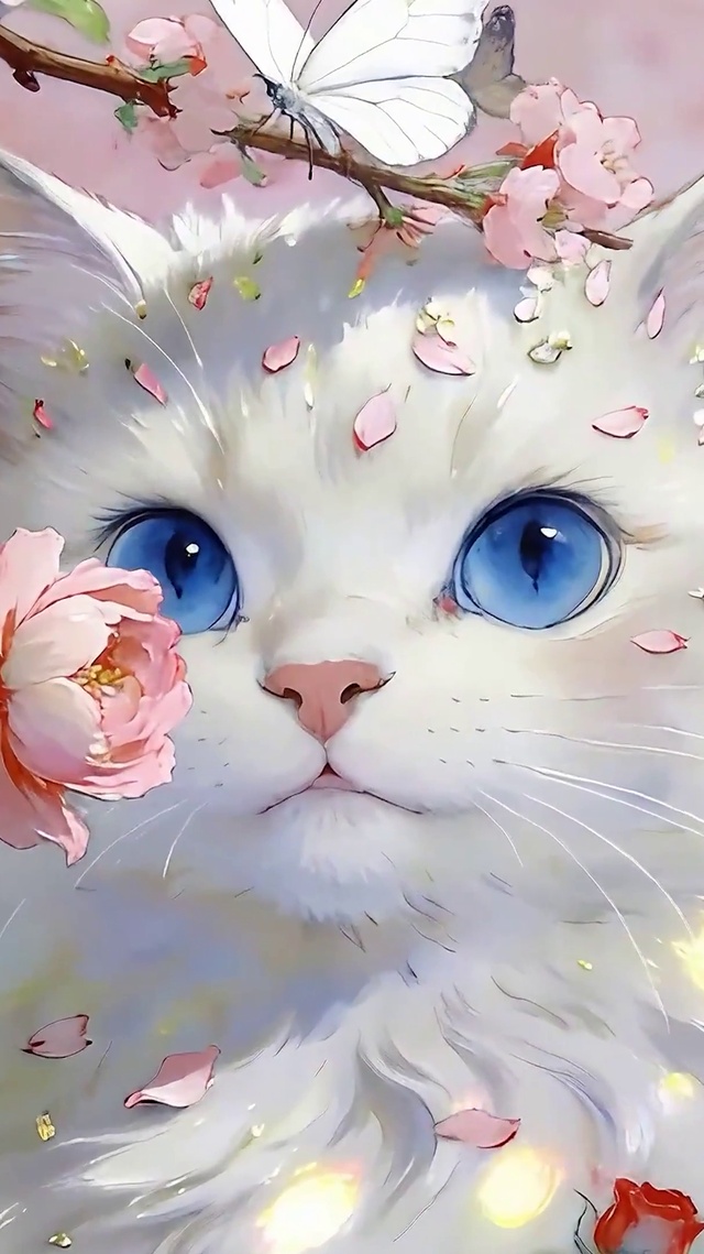 花丛树下猫咪