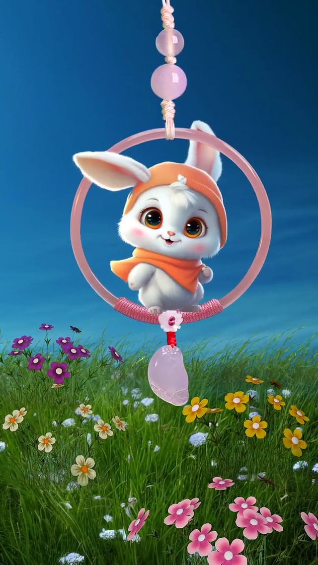 呆萌可爱小兔兔