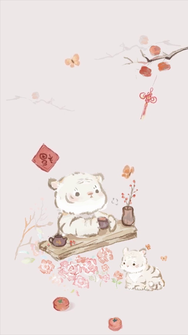 花园里可爱的老虎_1