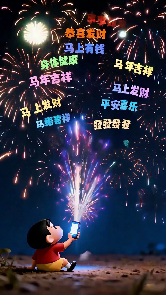 新年烟花：蜡笔小新