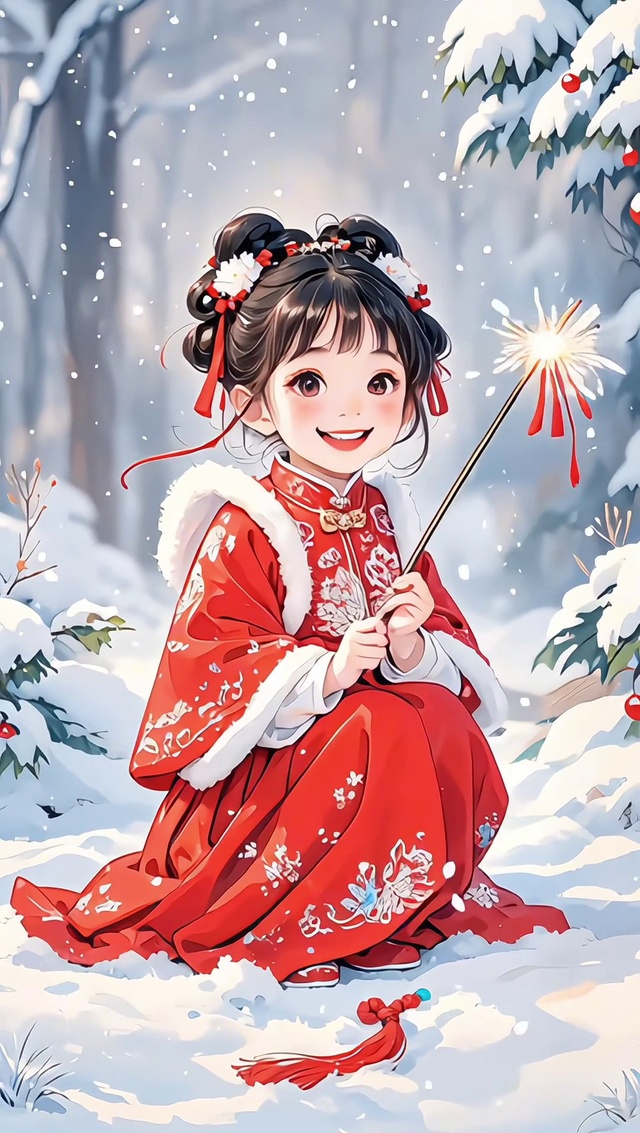 喜庆女孩