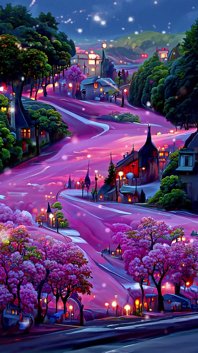 四季变换的童话世界