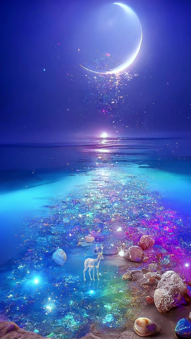 霓虹浪漫的海滩