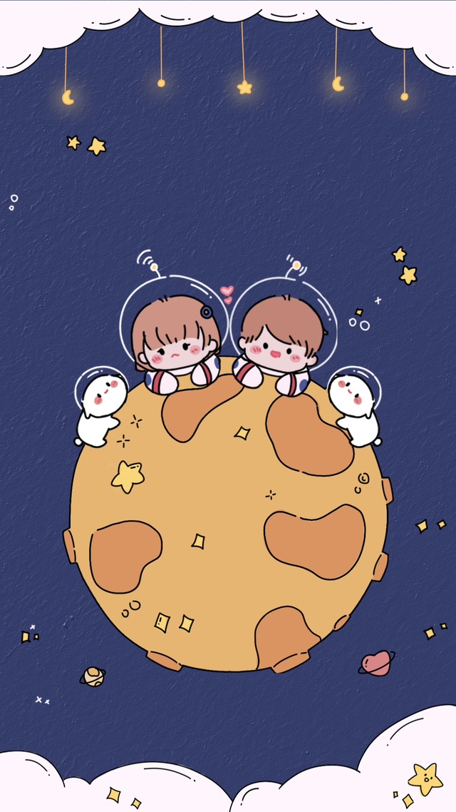 可爱宇航员两小无猜